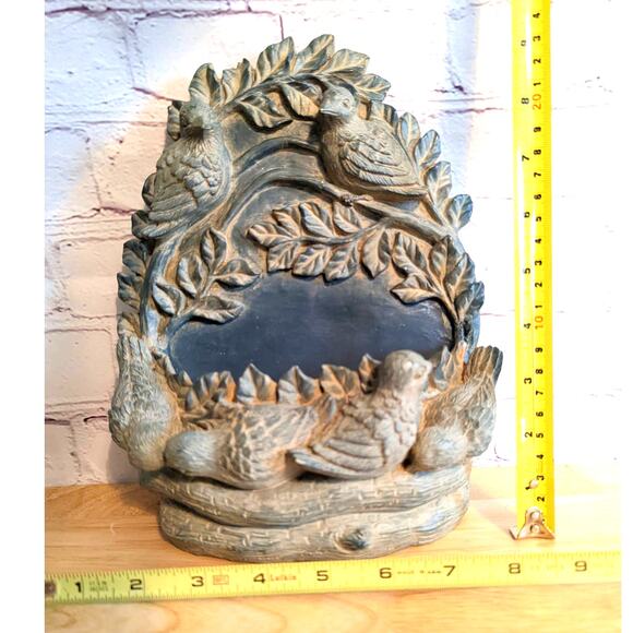 Charming Vintage Birds Wall Pocket Planter - Rustic Wall Vase Decor - Picture 6 of 6